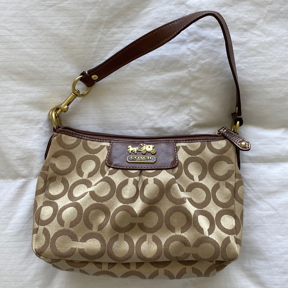 Monogrammed Coach purse
